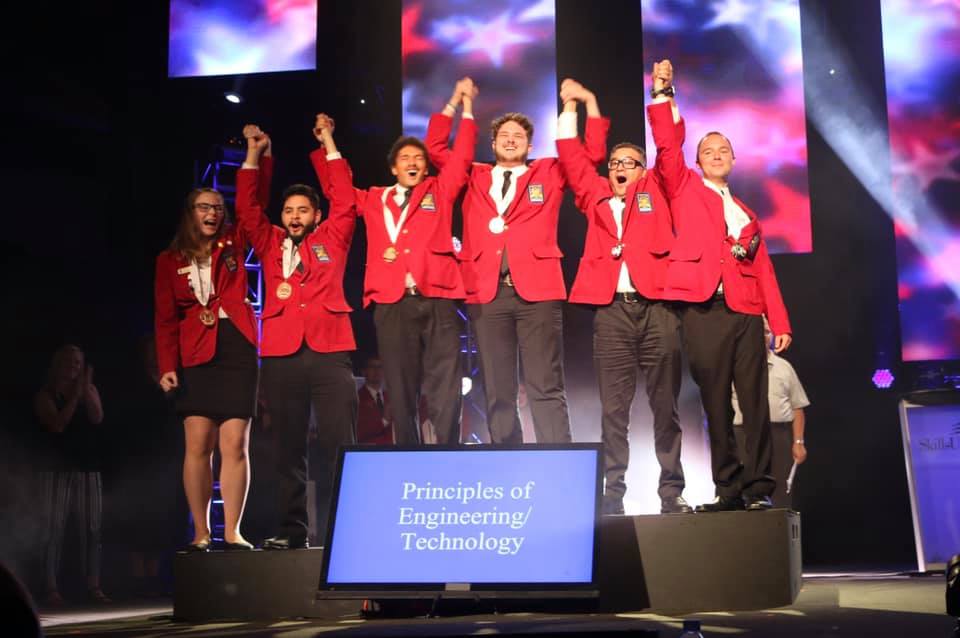 Students compete in first live SkillsUSA Cabinetmaking contest since 2019