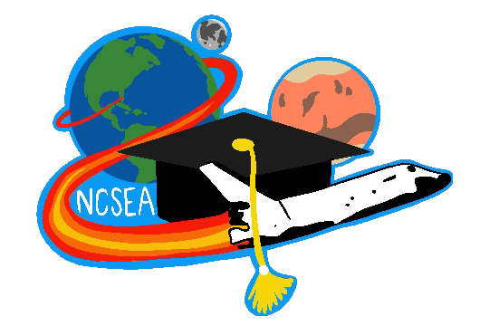 East Chapel Hill High School student Keira Linnane designed the patch selected to represent the NC Space Education Ambassadors program going forward. The patch features the Earth, Moon and Mars behind a graduation cap and NASA space shuttle with the acronym NCSEA to the left.